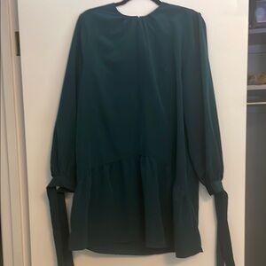 Mud Pie Green Bishop Sleeve Dress